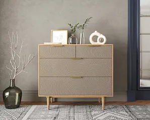 красивый Комод с четыремя ящиками "Лайн (Line)" R22/beige