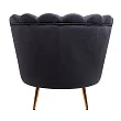 Низкое кресло ракушка Pearl Black №3 в Екатеринбурге