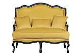Двухместный дизайнерский диван Brody Double yellow №0