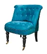 Низкое кресло Aviana Blue Velvet №3 в Екатеринбурге