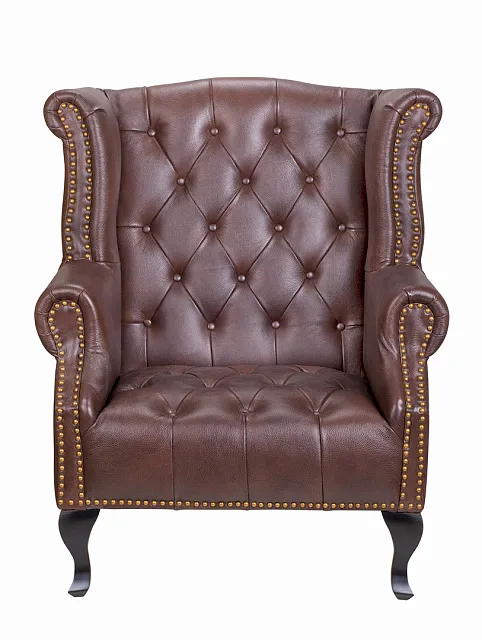 Каминное кожаное кресло Royal Brown в Екатеринбурге