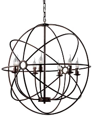 стильные Люстра Foucault'S Orb Crystal Nude D62