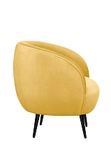 Мягкое кресло Benee Yellow на черных ножках в интернет-магазине