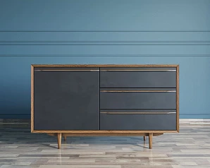 Комод "Brun Blacki" с ящиками и дверкой арт BR-02Black на заказ в интернет-магазине