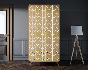 фото Шкаф в скандинавском стиле "Ellipse Print" с ящиками принт 1 арт EL15/print_01