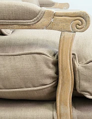 купить стильный Прямой диван модерн Yareli Brown голубой в интернет-магазине