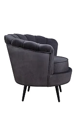 купить Низкое кресло ракушка Pearl черный V2 в интернет-магазине