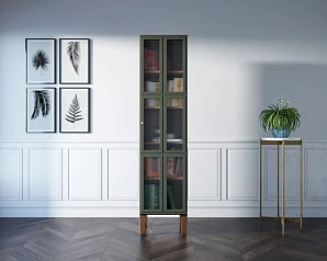 купить красивый Шкаф одностворчатый "Andersen" с рифлеными стеклами арт AN13 в интернет-магазине