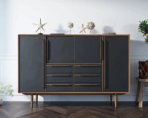 заказать стильные Большой комод "Bruni Black" арт BR09Black