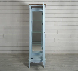 Шкаф "Leontina Blue" для посуды узкий/низкий арт ST9319B