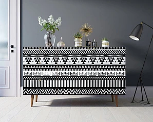 стильный Комод "Berber" с двумя дверками и ящиками принт 19 арт BB17/Print_19
