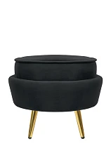 фото Пуф Pearl Adorn Black в интерьере