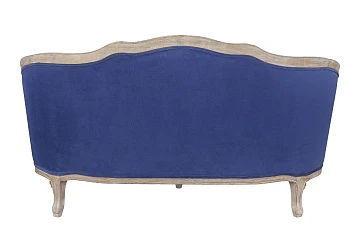купить красивый Дизайнерский двухместный диван Darcy 2 ампир синий в интернет-магазине