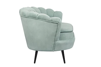 Диван ракушка Pearl Double Green на черных ножках в интернет-магазине