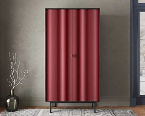 фото Шкаф двухдверный "Emerson" арт EM091/red/L в интерьере