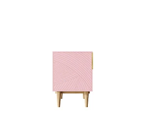 Тумбочка с дверкой "Line" LN08/GR1/pink в интерьере