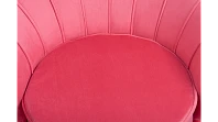 Низкое кресло ракушка Pearl Karmin на черных ножках в интернет-магазине