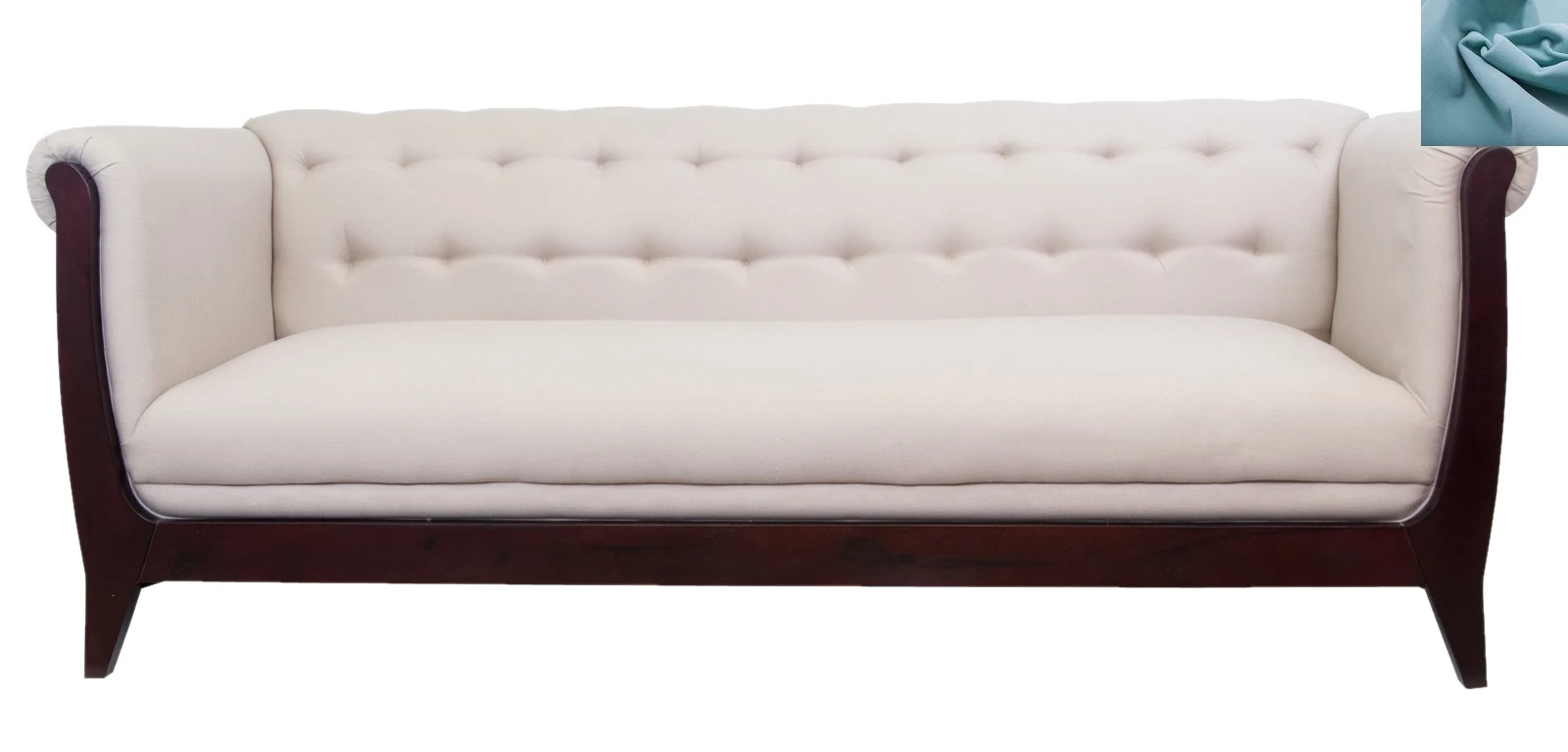 красивый Классический диван Delvin голубой в интернет-магазине