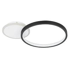 заказать 900421 Потолочный светильник GAFARES, LED 15W, 2100lm, L405, B290, H55, алюминий, сталь, черный, белый/пластик, белый в интернет-магазине