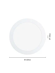 фото 64628 Светодиодный встраиваемый светильник FUEVA 1 PRO, 16W(LED)