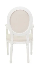 Мягкий стул с подлокотниками Volker Arm Beige and White