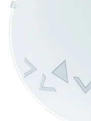 80263 Светильник настенно-потолочный MARS, 1х60W (E27), ?245, стекло/узор &quot уголки&quot