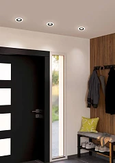 900915 Комплект встраиваемых светильников CALONGE, 3X4,8W (LED), 3000K, 1860lm, ?100, пластик, черный, белый