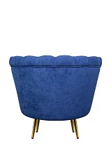 заказать Низкое кресло ракушка Pearl синий в интернет-магазине