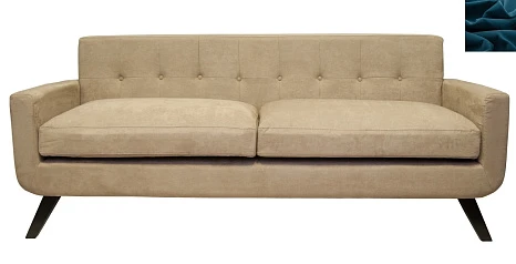 купить Диван скандинавский на ножках Uter синий