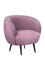 купить стильное Мягкое кресло Benee Pink на черных ножках