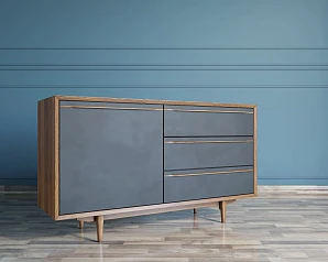 Комод "Brun Blacki" с ящиками и дверкой арт BR-02Black на заказ в интернет-магазине