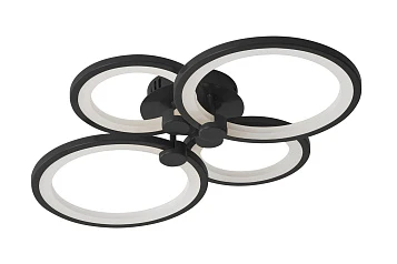 фото Люстра Oris 4 rings black в интерьере