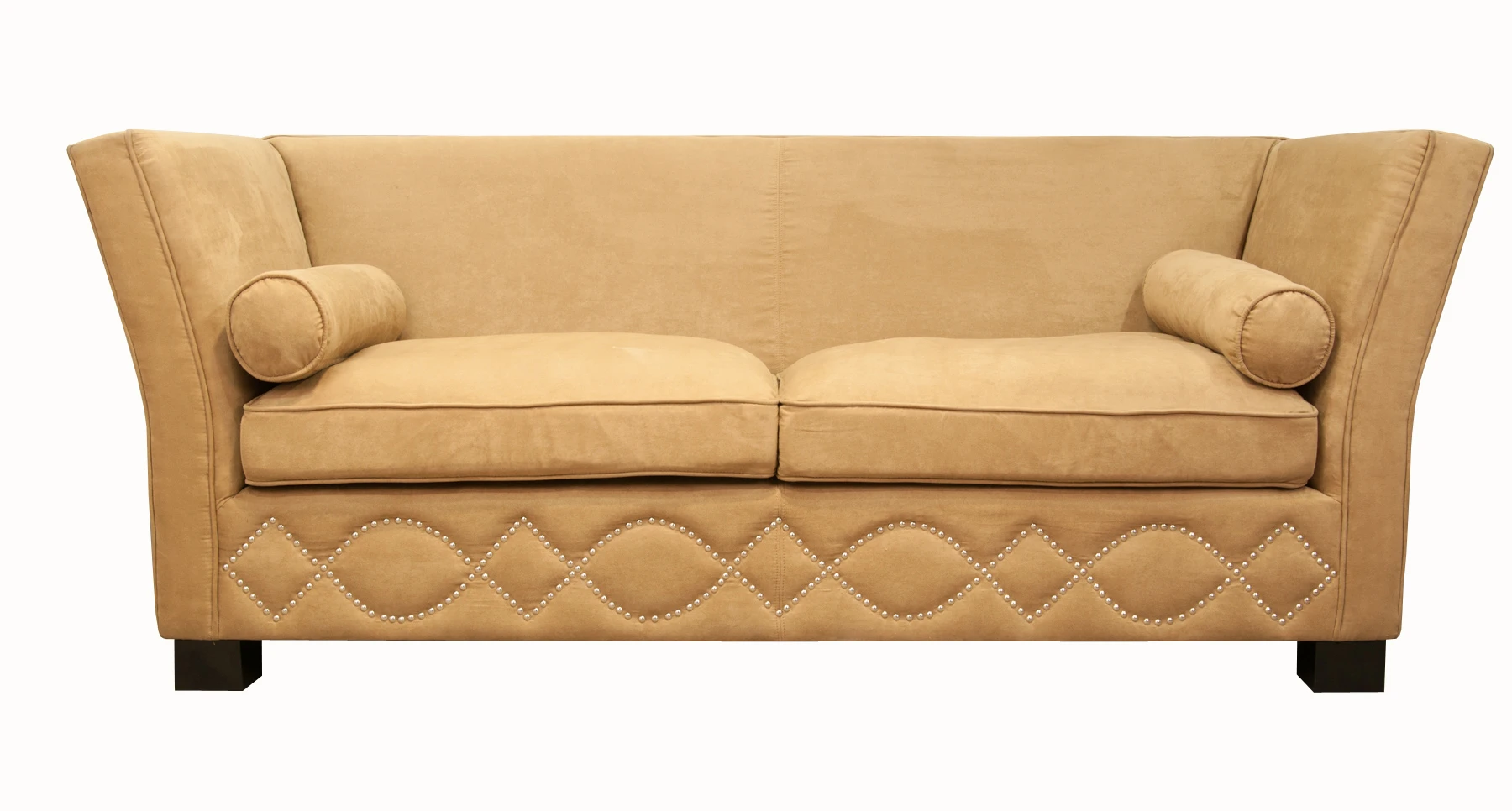 красивый Прямой диван 3 места арт-деко Volte коричневый