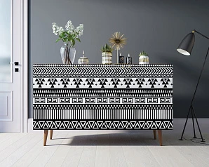 красивый Комод "Berber" три дверки 19 принт арт BB01/Print_19 на заказ