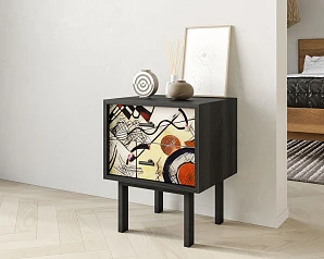 купить стильные Тумбочка с двумя ящиками "Emerson" by Kandinsky арт EM16/Print_01 в интернет-магазине