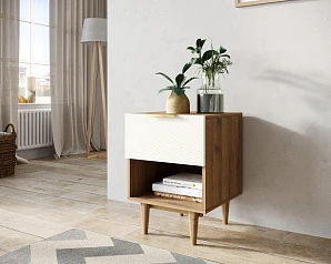 купить стильные Тумбочка с верхним ящиком "Line" LN10/GR1/beige