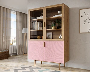 заказать Буфет с двумя дверками "Line" LN11/GR1/pink