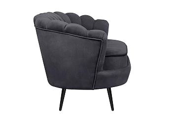 Дизайнерский диван Pearl Double Black на черных ножках в интернет-магазине
