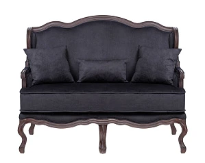 стильный Двухместный дизайнерский диван Brody Double Black