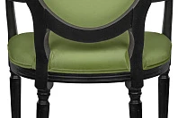фото Мягкий стул с подлокотниками Delo Kora Arm Green в интерьере