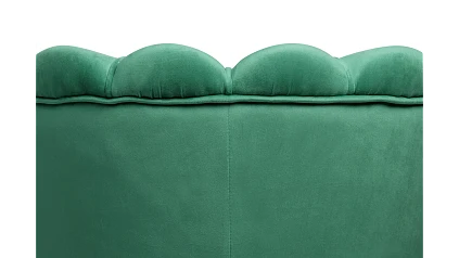 Кресло с пуфом ракушка Pearl Green V2