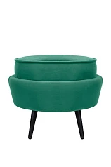 Пуф Pearl Adorn Green V2 на черных ножках