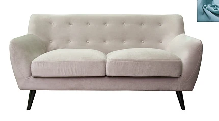 фото Мягкий диван Albert 9 ширина 165 цвет голубой в интерьере