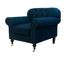 купить стильное Классическое кресло Kavita Dark Blue в интернет-магазине