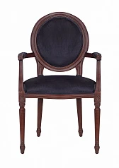 красивый Мягкий стул с подлокотниками Delo Kora Arm Black на заказ