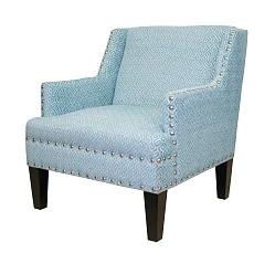 Мягкое полукресло с подлокотниками Mart Blue в интерьере