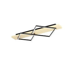 901929 Светодиодный настенно-потолочный светильник BOYAL, 1X13W 1X15W(LED LED), 3000K, 1750 2050lm, сталь, дерево, черный, коричневый, белый в интернет-магазине