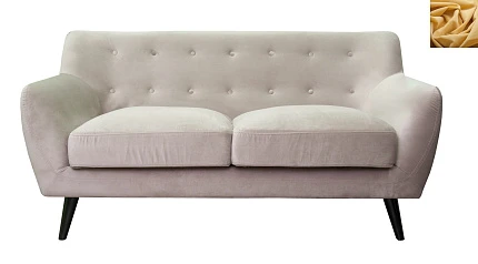 заказать Диван с мягкими подлокотниками Albert 4 цвет желтый в интернет-магазине