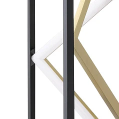 купить стильные 390419 Светод торшер с рег-кой цветовой темп-ры PENELA, 23W(LED) ,2700-6500K, 2300lm, алюминий, сталь, черный, золотой в интернет-магазине