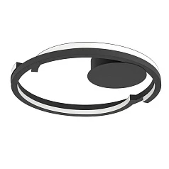 заказать 901821 Светодиодный настенно-потолочный светильник с регулировкой цветовой температуры MEZZOMONTE, 1X20W 1X20W(LED LED), 2700-6500K, 2220 2220lm, алюм